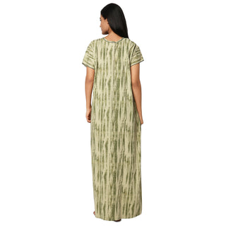JSS 11007-Cotton Nighty Regular -Mehendi