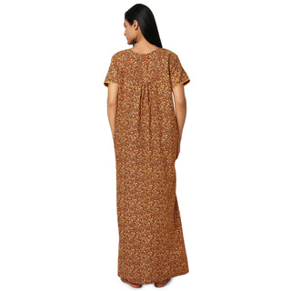 JSS 11058-Cotton Nighty Regular -Mustard