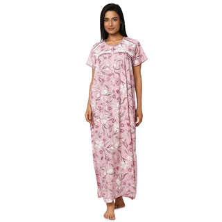 JSS 11073-Cotton Nighty Regular -Lavender