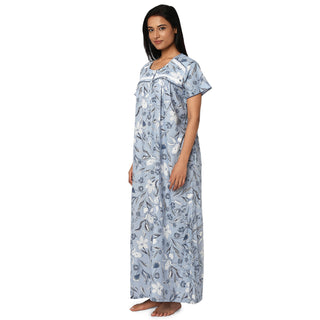 JSS 11073-Cotton Nighty Regular -Sky Blue