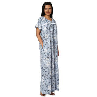 JSS 11073-Cotton Nighty Regular -Sky Blue