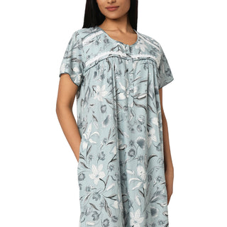 JSS 11073-Cotton Nighty Regular -Light Grey