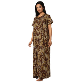 JSS 11079-Cotton Nighty Regular -Mehendi