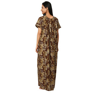 JSS 11079-Cotton Nighty Regular -Mehendi