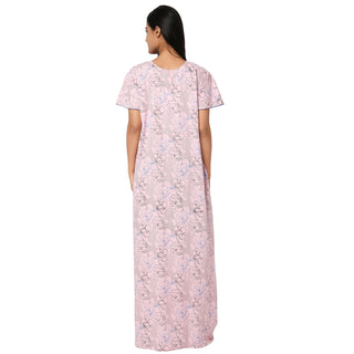 JSS 11093-Cotton Nighty Regular -Pink