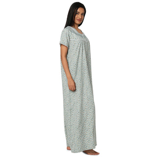 JSS 11097-Cotton Nighty Regular -Green