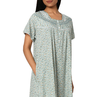 JSS 11097-Cotton Nighty Regular -Green