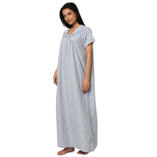JSS 11097-Cotton Nighty Regular -Grey