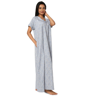 JSS 11097-Cotton Nighty Regular -Grey