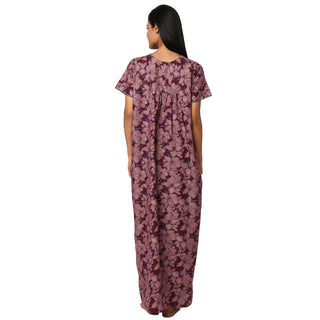 JSS 11099-Cotton Nighty Regular -Brown