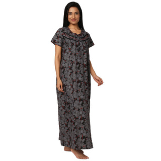 JSS 11099-Cotton Nighty Regular -Grey