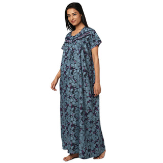 JSS 11099-Cotton Nighty Regular -Peocock Green