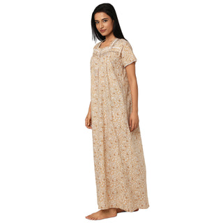 JSS 12003-Cotton Nighty Regular -Mustard