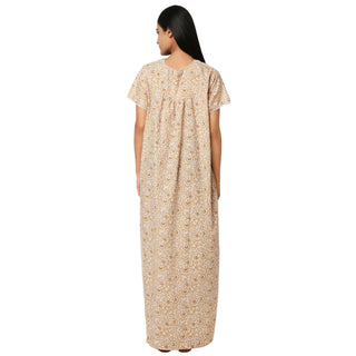 JSS 12003-Cotton Nighty Regular -Mustard