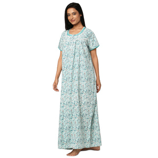 JSS 12006-Cotton Nighty Regular -Rama Green