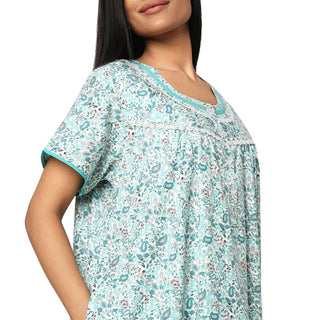 JSS 12006-Cotton Nighty Regular -Rama Green