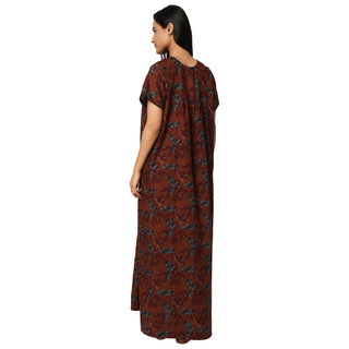 JSS 12009-Cotton Nighty Regular -Brown