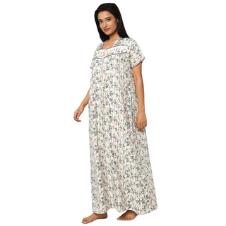 JSS 12013-Cotton Nighty Regular -Blue