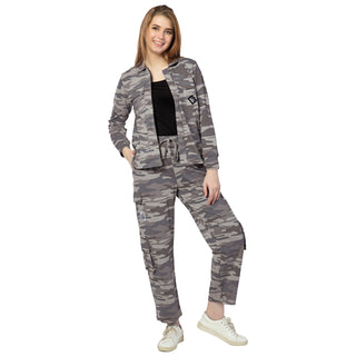 SCS-24000 Cotton Lycra Camo Couture CO-ORD SETS Grey