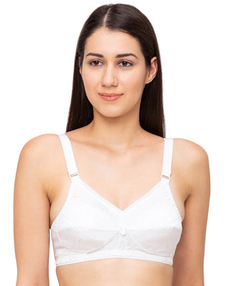 Matinee - Cotton  Non-Padded Non-Wired Full Coverage Bra-White