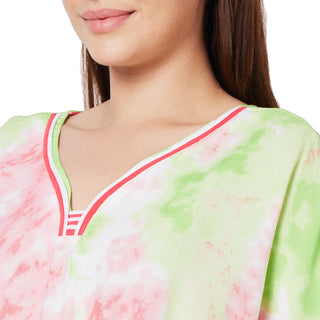 SCH440240-Nighty Color Print Regular-Green