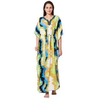 SCH440243-Nighty Kaftan Regular-Blue