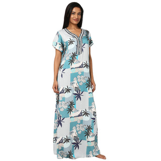 SCH 460047 - Satin Nighty Regular -Blue