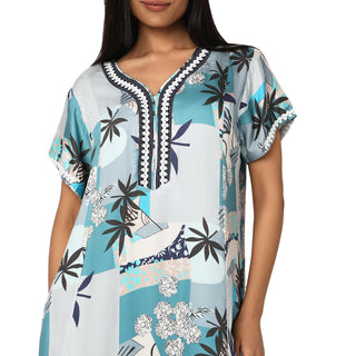 SCH 460047 - Satin Nighty Regular -Blue
