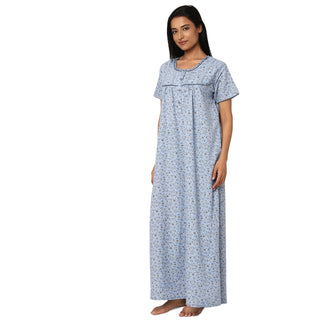 SCK 7001-Cotton Nighty Regular -Sky Blue