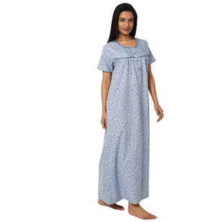 SCK 7001-Cotton Nighty Regular -Sky Blue