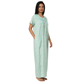 SCK 7002-Cotton Nighty Regular -Rama Green
