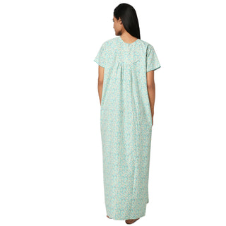 SCK 7002-Cotton Nighty Regular -Rama Green