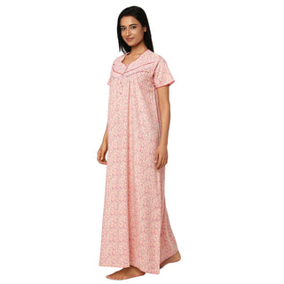 SCK 7002-Cotton Nighty Regular -Rani Pink