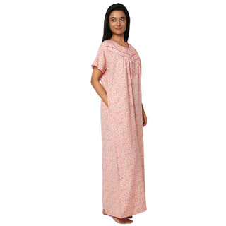 SCK 7002-Cotton Nighty Regular -Rani Pink
