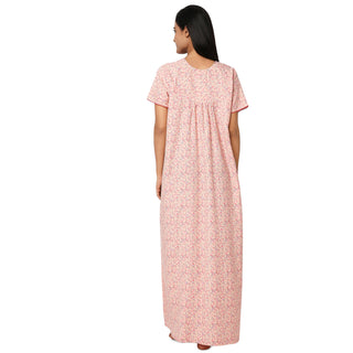 SCK 7002-Cotton Nighty Regular -Rani Pink