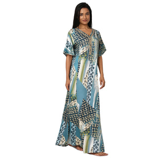 SCR 460022 - Satin Nighty Regular -Blue