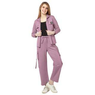 SCS-24056 Looper Purple Hues Co-ord Set Mauve