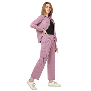 SCS-24056 Looper Purple Hues Co-ord Set Mauve