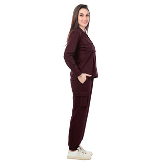 SCS-24060 Looper Boldly Plum CO-ORD SETS Wine