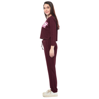 SCS-24035 Looper Awesome Duo CO-ORD SETS Maroon