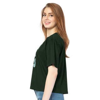 SRF-24102-Cotton Process Mindset Relaxed Fit T-Shirt Bottle Green