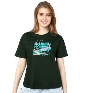 SRF-24093-Cotton-Ride In Style  Relaxed Fit T-Shirt-Bottle Green