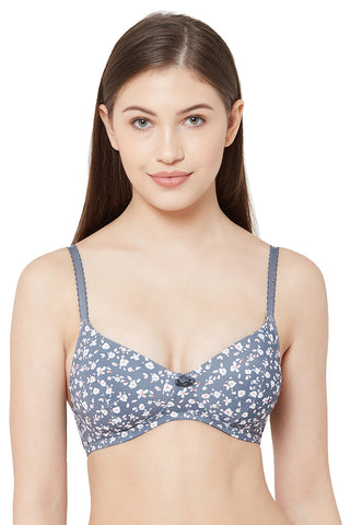 Printed Polymide Padded T-shirt Bra 6399