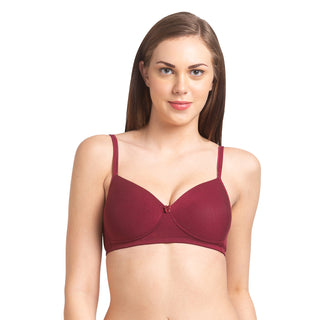 Soft Padded Solid T-shirt Bra Daffodil