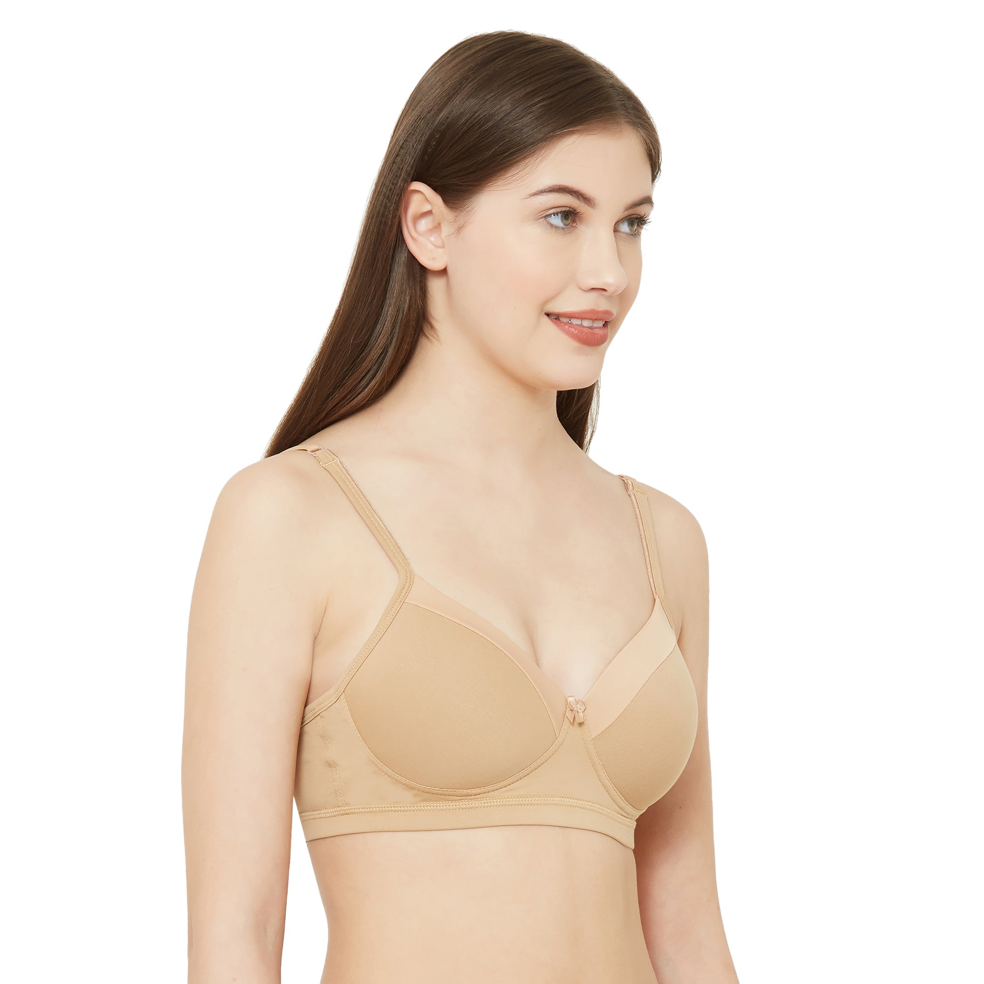 Candy-Padded Solid Cotton Blend Bra Skin – Juliet India