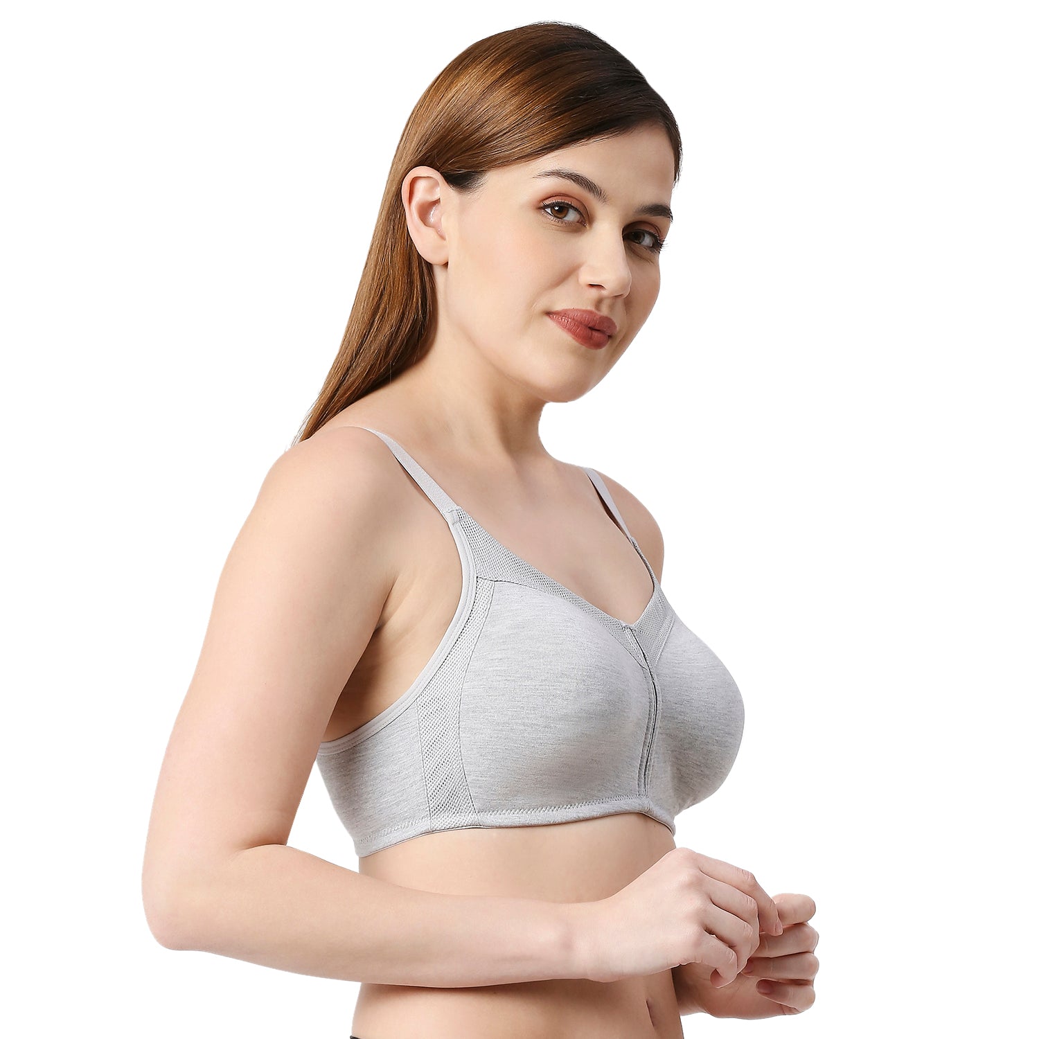 JB 45-Plain Mold T-shirt Bra Grey