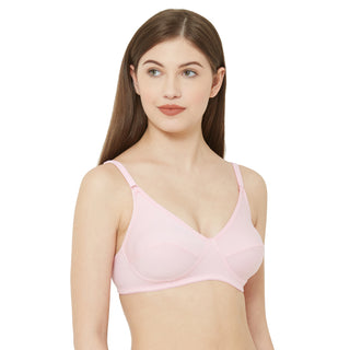 Cotton Cut & Sew Solid Cotton Bra Twin Pink