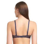 Cotton Printed Bra Navy Blue - Image 3