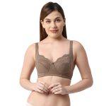 Cotton Cut & Sew Solid Lace Cotton Bra 1213