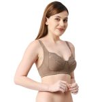 Cotton Cut & Sew Solid Lace Cotton Bra 1213